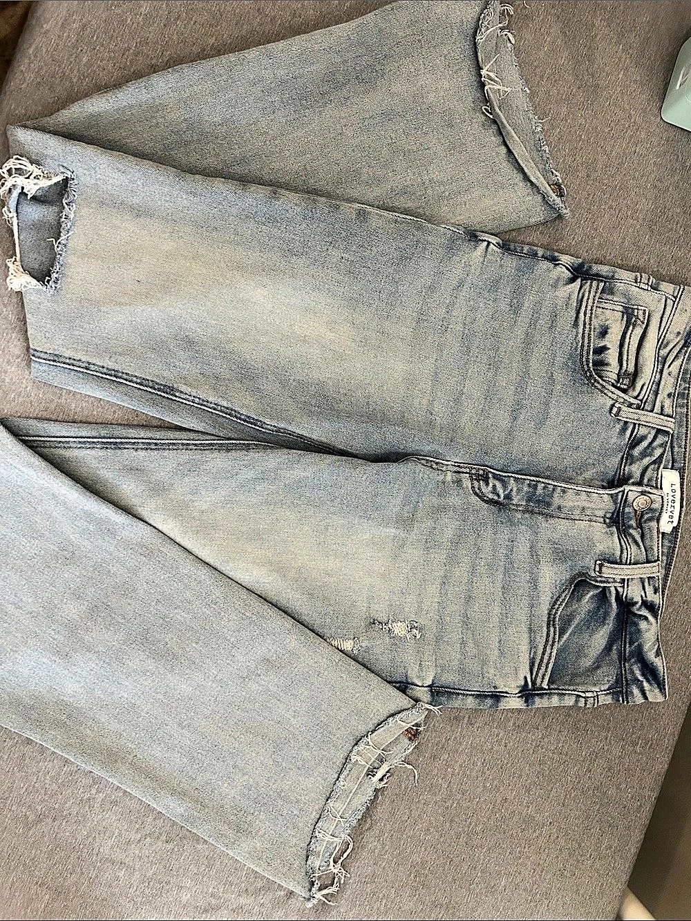Lovervet by Vervet Distressed Straight leg Jeans Blue Size 30/11